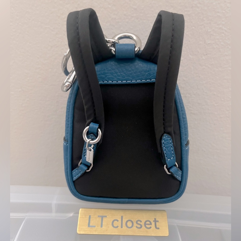 NWT Coach Mini Court Backpack keychain charm - Picture 5 of 5